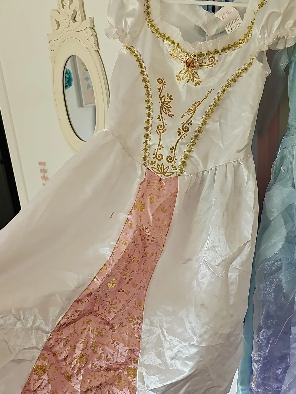 Kids Princess Costume Dress Costume - Yellow, Blue, White